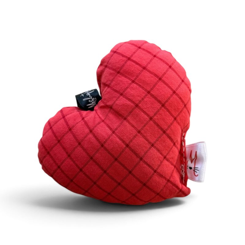 Charm Corazón Vichy Rojo