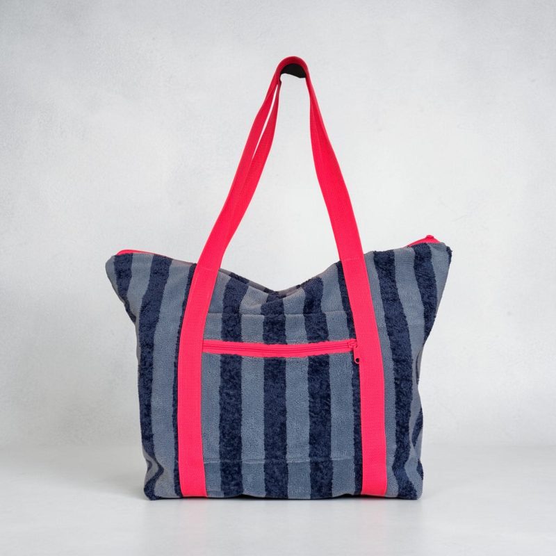 Bolsa de Playa Fucsia y Azul