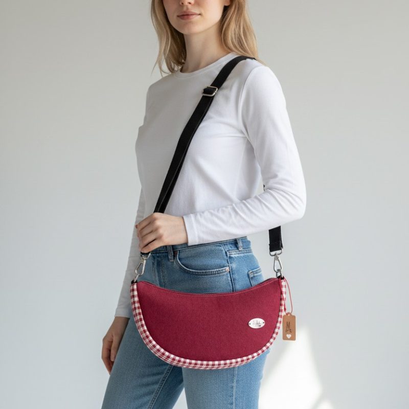 bolso luna granate modelo