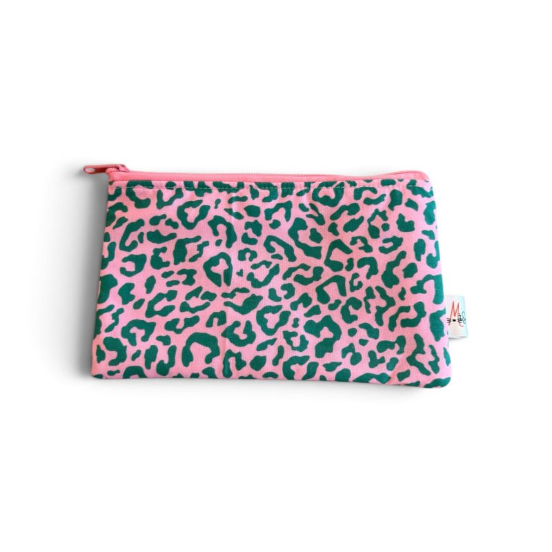 Neceser o Estuche Leopardo Verde