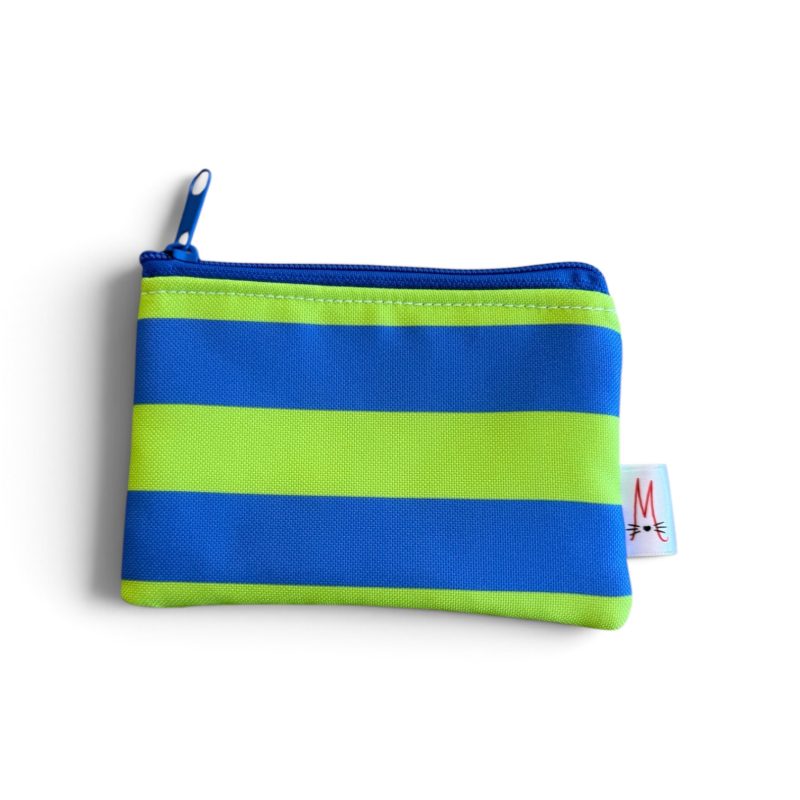 Mini Cartera Rayas Azul y Verde