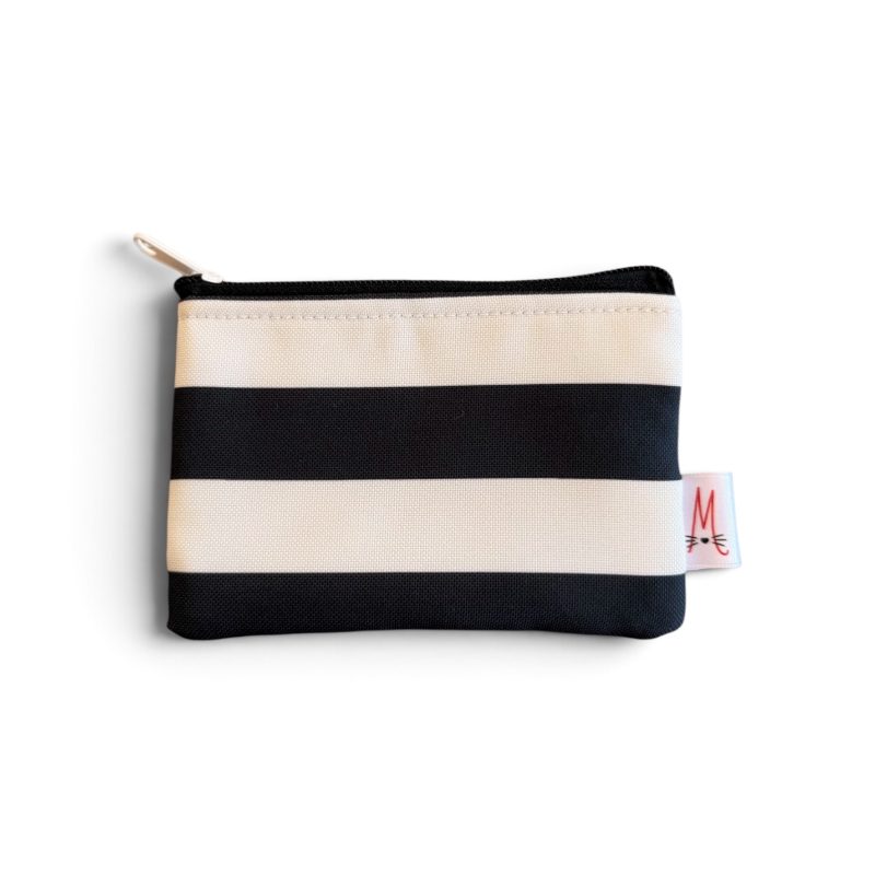 Mini Cartera Rayas Negras y Blancas