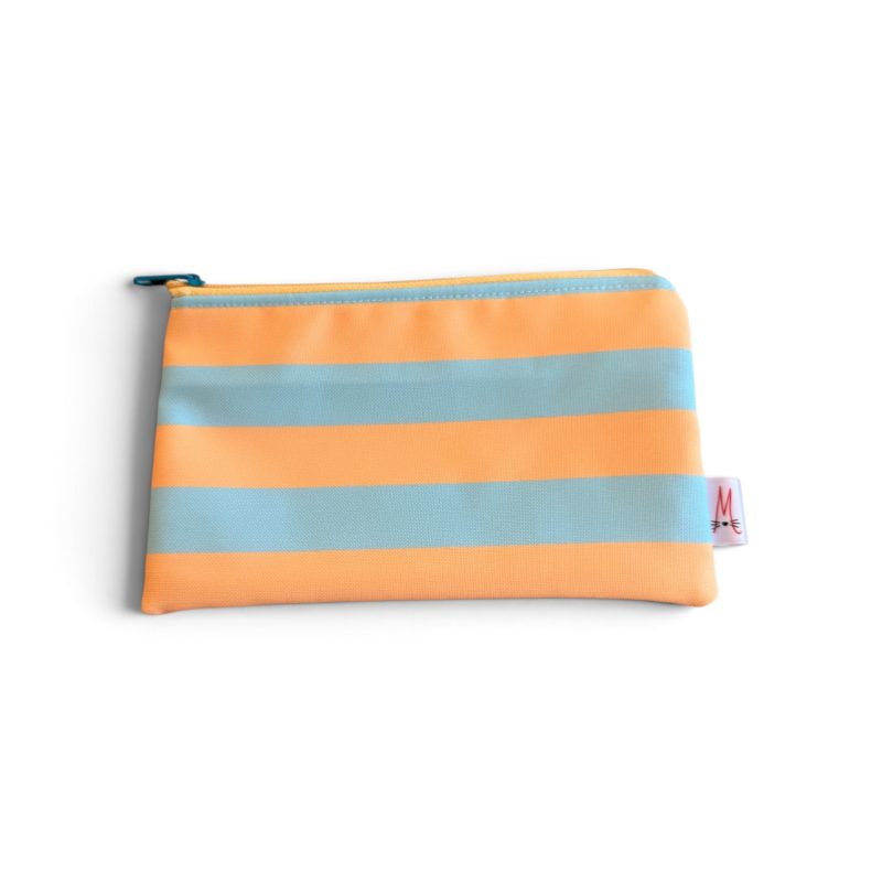 Neceser o Estuche Rayas Amarillas y Azules