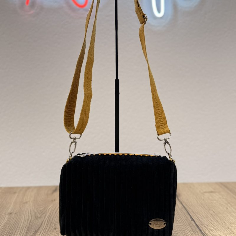 Bolso Gloria Negro de Pana